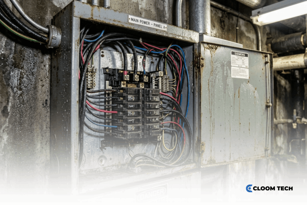how do you remove moisture from electrical panel